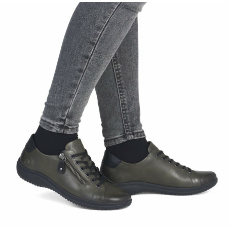 D1E03 Kaki, Sneakers basses Remonte