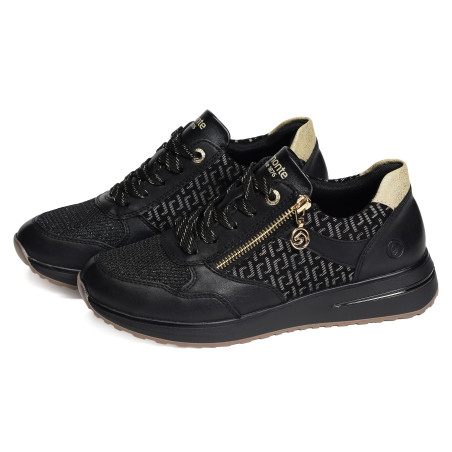 D1G08 Noir Or, Baskets running Remonte