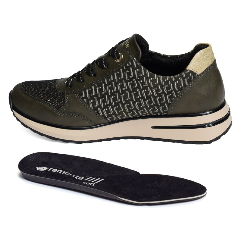 D1G08 Kaki Or, Baskets running Remonte