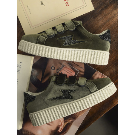 BILLIE Vert, Sneakers basses Vanessa Wu