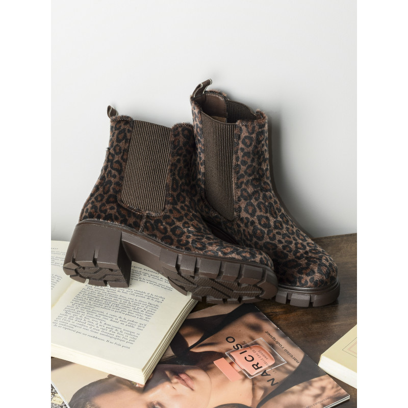 HERINE Léopard, Chelsea boots Vanessa Wu