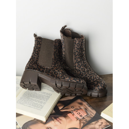 HERINE Léopard, Chelsea boots Vanessa Wu