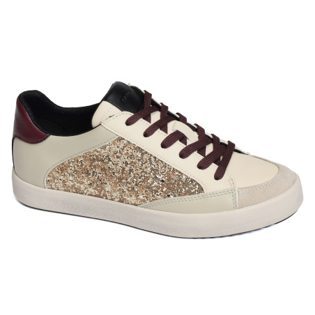 D BLOMIEE I Beige Or, Sneakers basses Geox