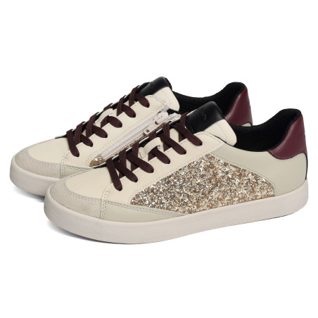 D BLOMIEE I Beige Or, Sneakers basses Geox