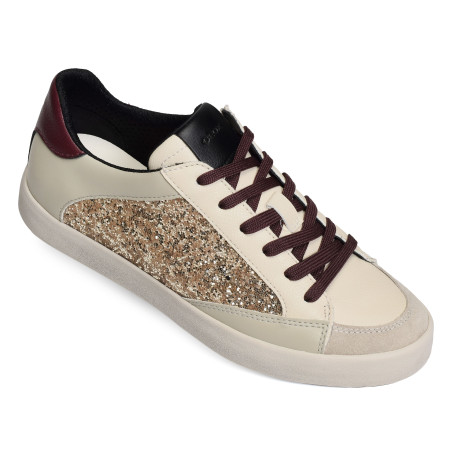 D BLOMIEE I Beige Or, Sneakers basses Geox