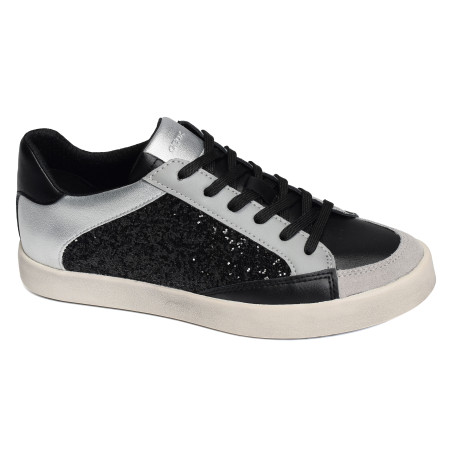 D BLOMIEE I Noir Gris, Sneakers basses Geox
