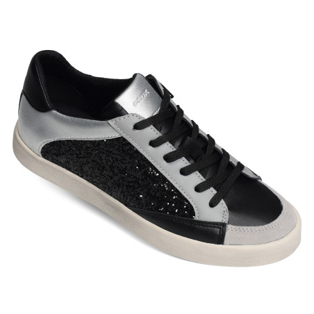 D BLOMIEE I Noir Gris, Sneakers basses Geox