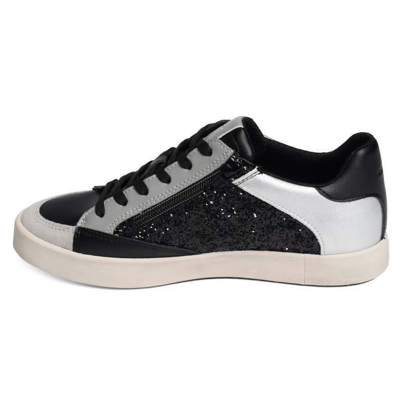 D BLOMIEE I Noir Gris, Sneakers basses Geox