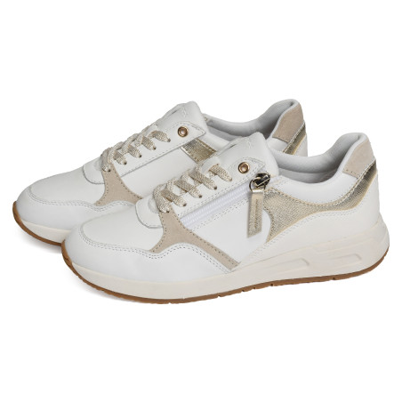 D BULMYA B Blanc, Baskets running Geox
