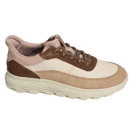 D SPHERICA PLUS B Beige Marron, Slip-On Geox