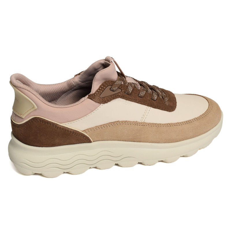 D SPHERICA PLUS B Beige Marron, Slip-On Geox