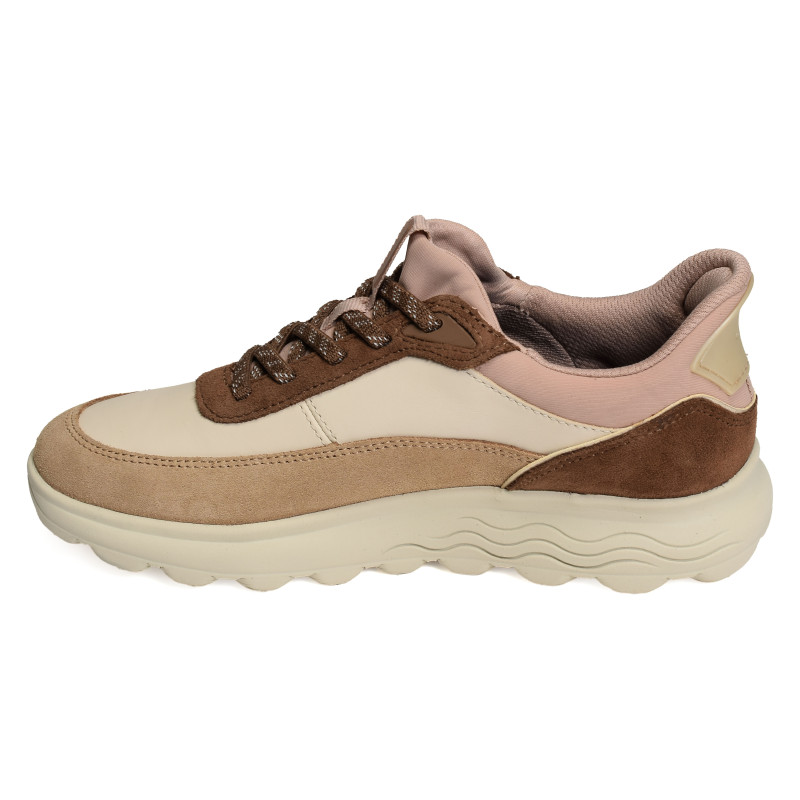 D SPHERICA PLUS B Beige Marron, Slip-On Geox