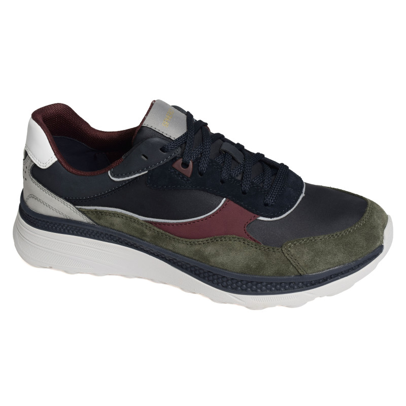 U SPHERICA ACTIF X1 Marine Kaki, Baskets running Geox