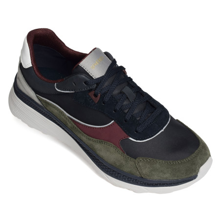 U SPHERICA ACTIF X1 Marine Kaki, Baskets running Geox