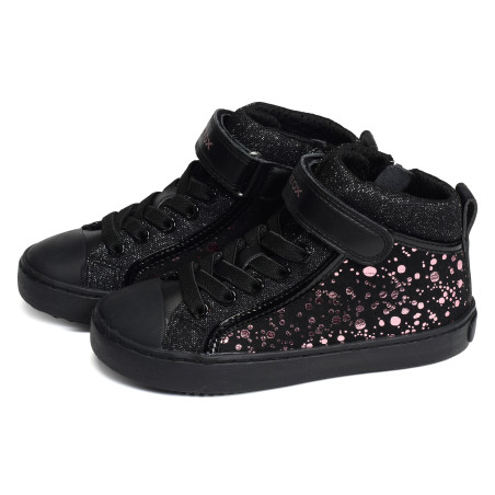 J KALISPERA GI Noir Violet, Baskets montantes Geox