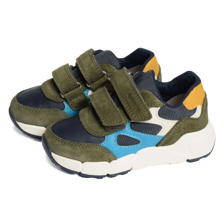 B FLEXYPER MINI BOY Kaki Marine, Baskets running Geox
