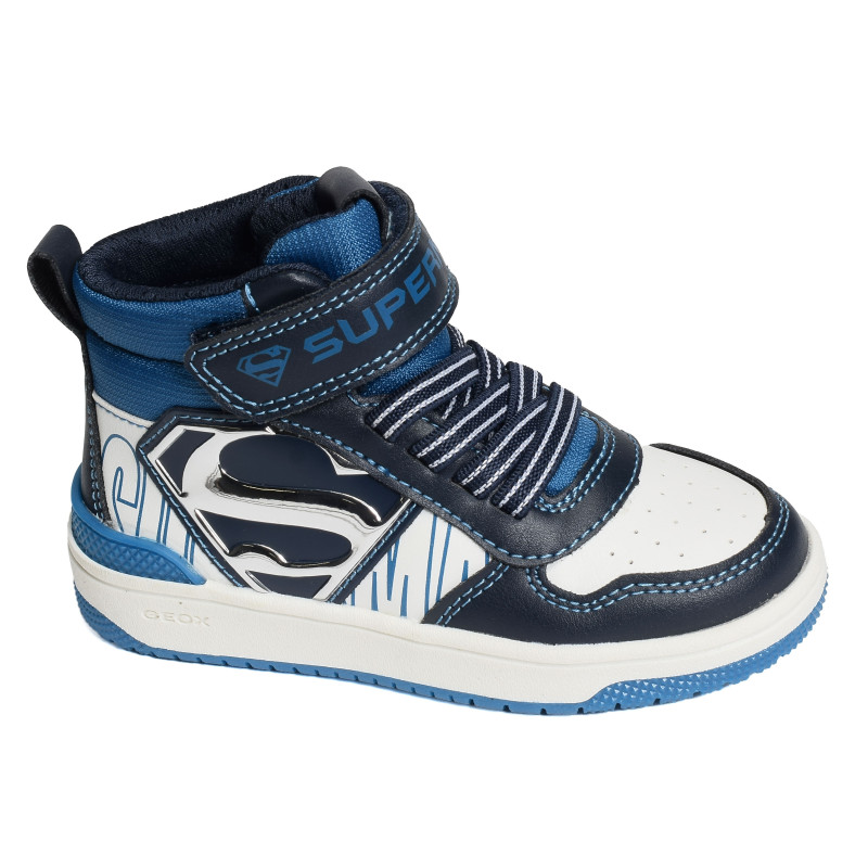 J WASHIBA BOY H Marine Blanc, Baskets montantes Geox