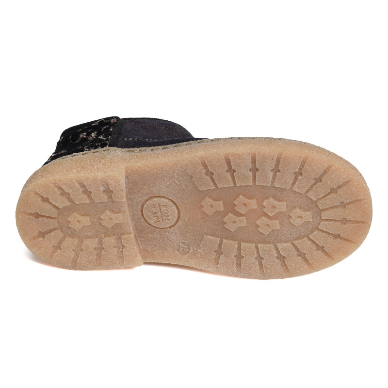 TRIX BACK Marine Léopard, Bottines Pom d'Api