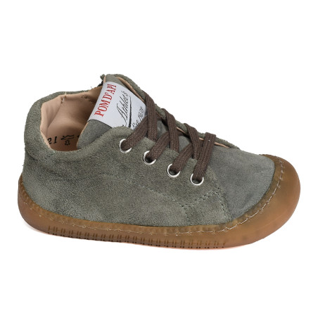YAKA WALK BOY Kaki, Chaussures à Lacets Pom d'Api