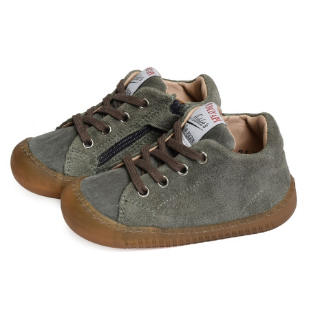 YAKA WALK BOY Kaki, Chaussures à Lacets Pom d'Api