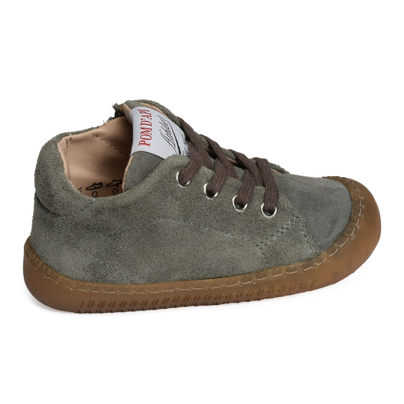 YAKA WALK BOY Kaki, Chaussures à Lacets Pom d'Api