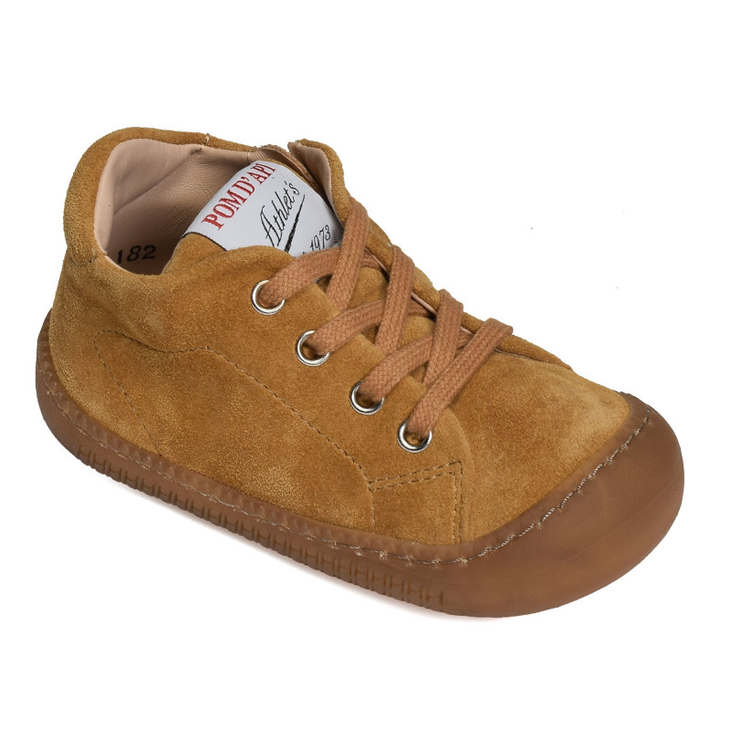 YAKA WALK BOY Camel, Chaussures à Lacets Pom d'Api