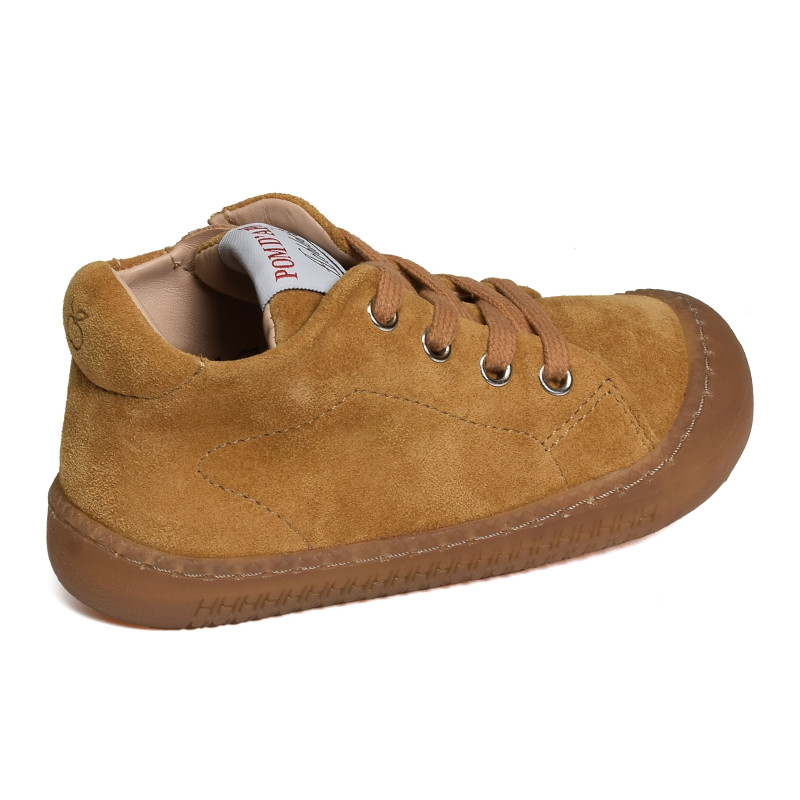 YAKA WALK BOY Camel, Chaussures à Lacets Pom d'Api