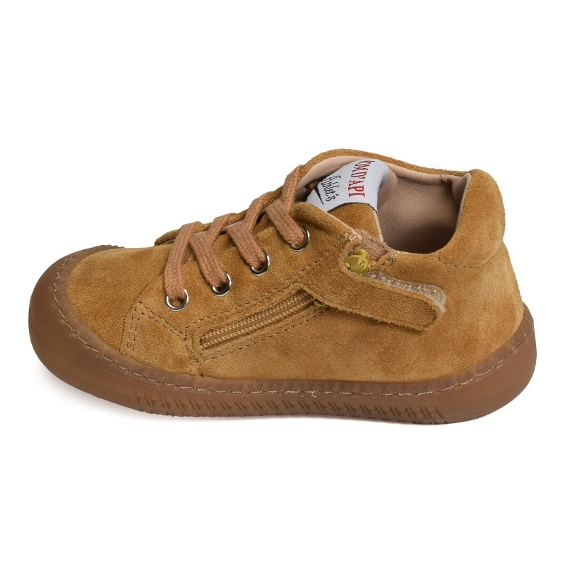 YAKA WALK BOY Camel, Chaussures à Lacets Pom d'Api