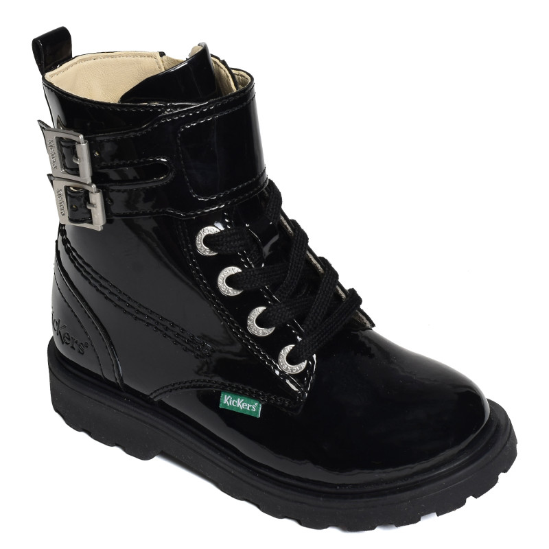 KICK BLUSH Verni Noir, Boots Kickers