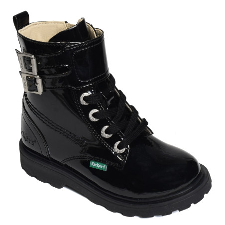 KICK BLUSH Verni Noir, Boots Kickers