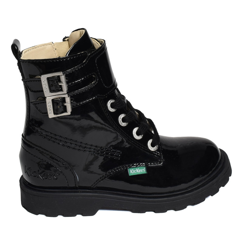 KICK BLUSH Verni Noir, Boots Kickers