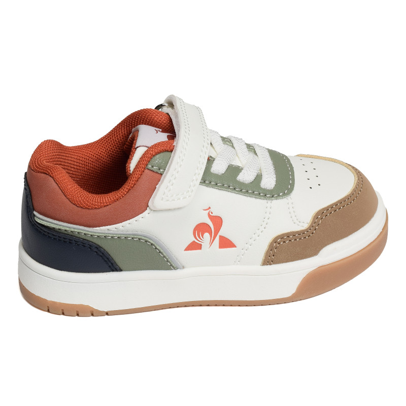 LCS COURT BOY Blanc Multicolore, Sneakers basses Le Coq Sportif