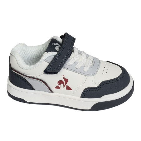 LCS COURT BOY Blanc Anthracite, Sneakers basses Le Coq Sportif