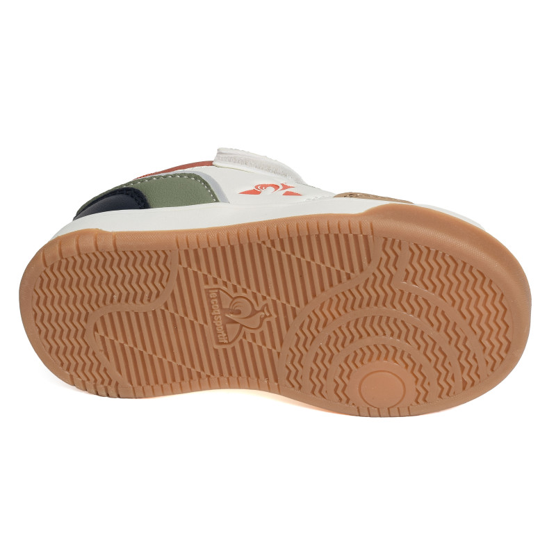 LCS COURT BOY Blanc Multicolore, Sneakers basses Le Coq Sportif