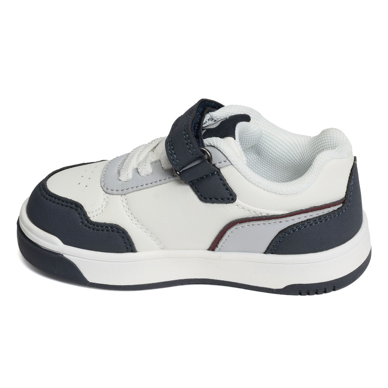 LCS COURT BOY Blanc Anthracite, Sneakers basses Le Coq Sportif