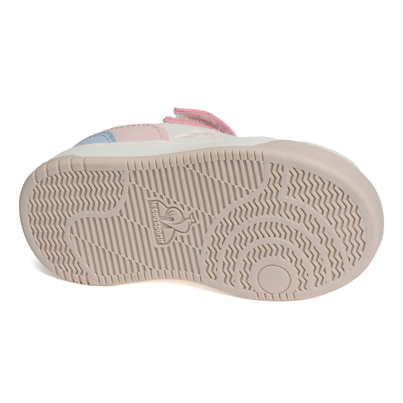 LCS COURT GIRL Blanc Rose, Sneakers basses Le Coq Sportif