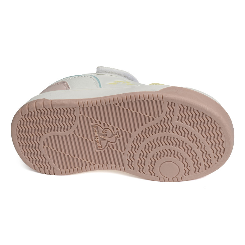 LCS COURT GIRL Blanc Multicolore, Sneakers basses Le Coq Sportif