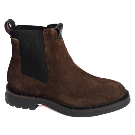 HILFIGER COMFORT LWT SDE CHELSEA 5592 Chocolat, Chelsea boots Tommy Hilfiger