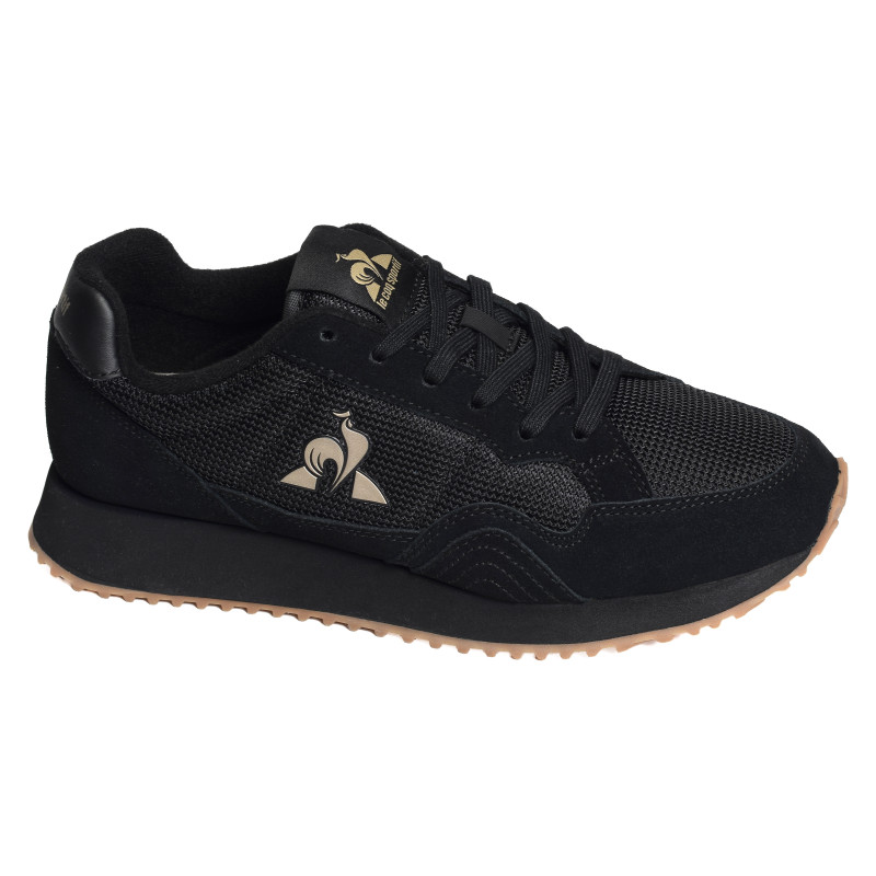 JET STAR Noir Or, Baskets running Le Coq Sportif