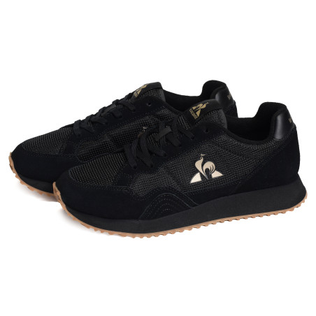 JET STAR Noir Or, Baskets running Le Coq Sportif