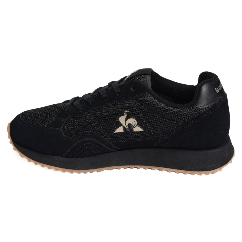 JET STAR Noir Or, Baskets running Le Coq Sportif