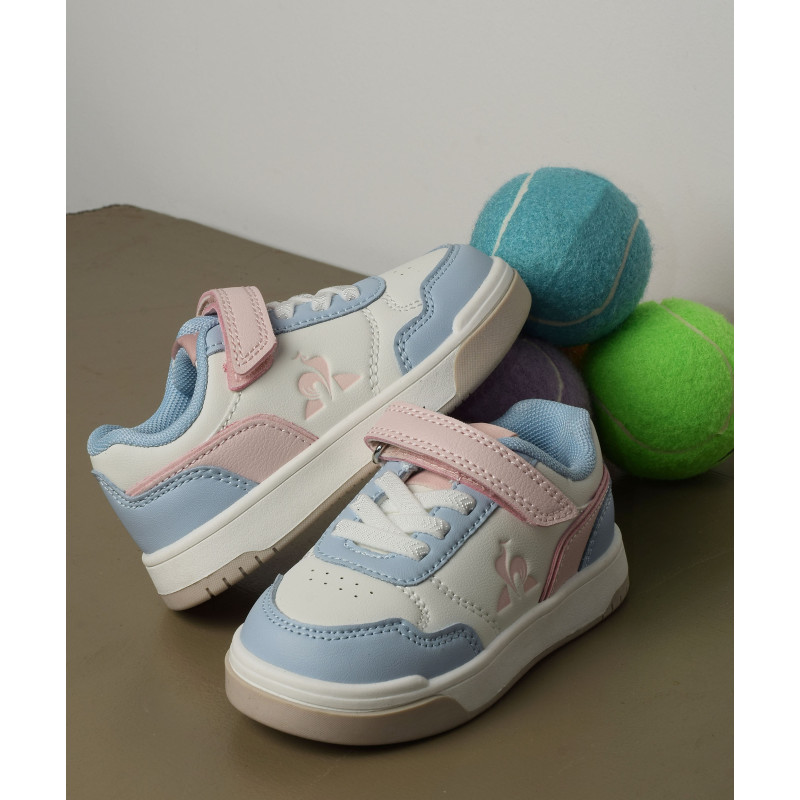LCS COURT GIRL Blanc Rose, Sneakers basses Le Coq Sportif