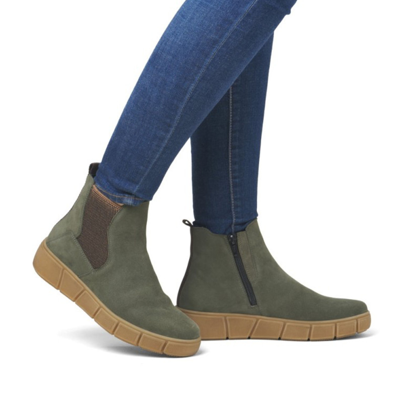 D1T71 Kaki, Chelsea boots Remonte