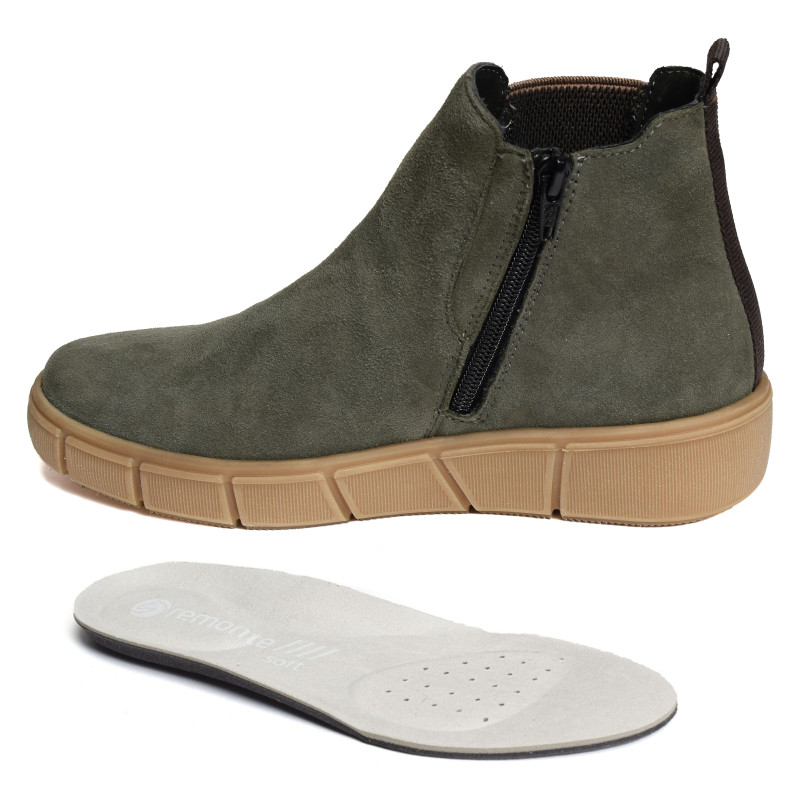 D1T71 Kaki, Chelsea boots Remonte