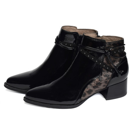 BANKS Verni Noir, Bottines Fugitive