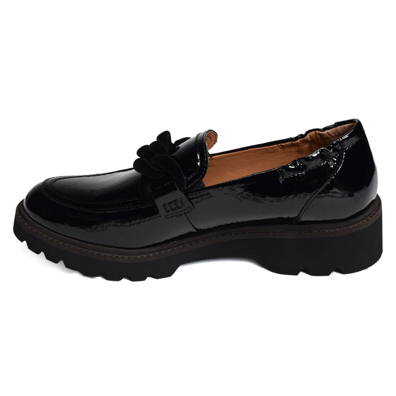 CYCLUZ Verni Noir, Mocassins Fugitive