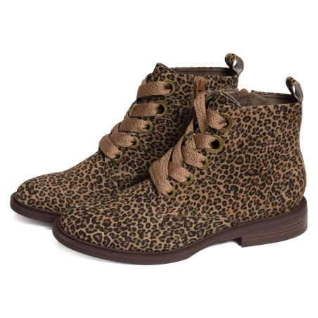FEUTRE Léopard, Boots Fugitive