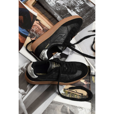 SHEFFIELD JOGGER W Noir Noir, Sneakers basses Schmoove
