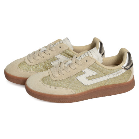 SHEFFIELD JOGGER W Gold Beige, Sneakers basses Schmoove