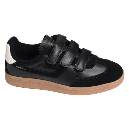 SHEFFIELD STRAPS W Noir Noir, Sneakers basses Schmoove